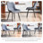 Modern Dining Chairs Faux Leather Upholstered Kitchen Chairs Side Chair With Metal Legs-117655412