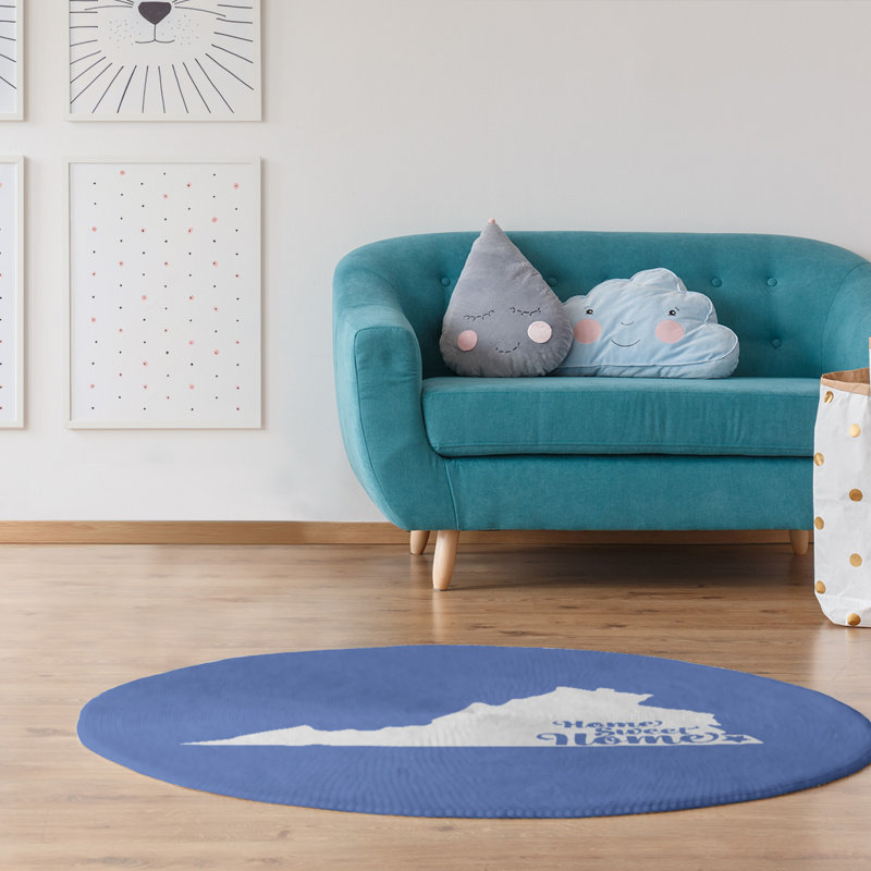 Tapis de poly-chenille en poly-île home, Rond 5 pi