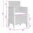 vidaXL Garden Dining Set 5 pcs Anthracite Polypropylene