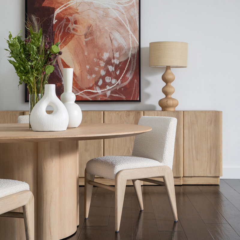 Frazer Upholstered Dining Chair, Cream