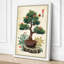 Bonsai with Attendants Japandi - Wrapped Canvas-471164267-471164270