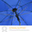 Parasol de 70,9 po Shalie avec contrepoids inclus-1995710760