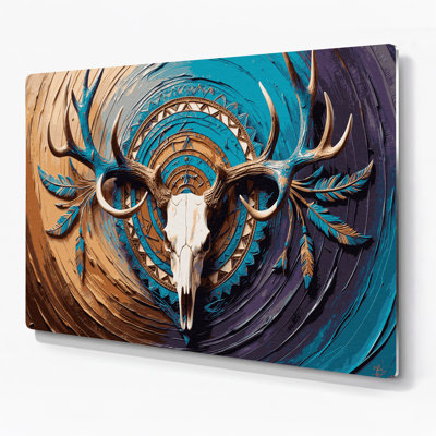 Art mural en métal noir Southwestern Animals