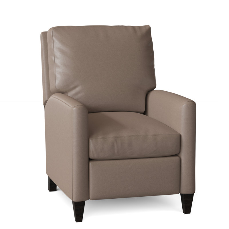 Charlotte Recliner, Aspen Lenado Brown Genuine Leather, Cobblestone, Power