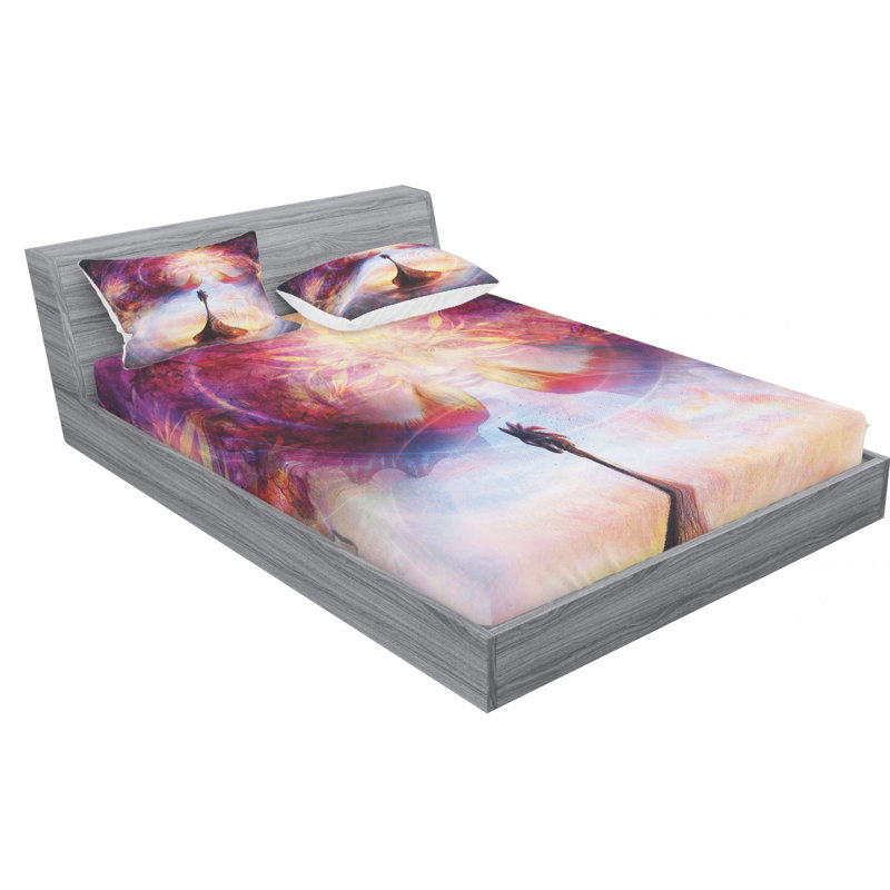 Microfiber Sheet Set, Queen Sheet Set with Fitted Sheet