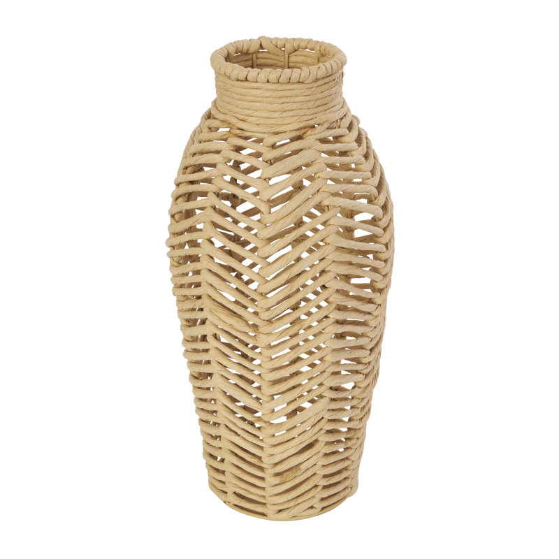 Vase tissé en jute Cole and Gray