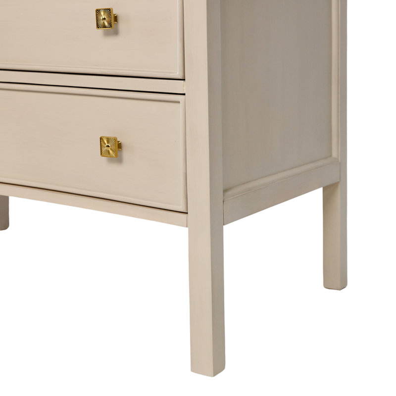 Grayson Solid Wood 3 - Drawer Accent Chest, Antique Gray