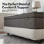 Matelas simple hybride mi-ferme avec mousse à mémoire de forme 10 po / 12 po / 14 po Alwyn Home-1432123402-1440315480