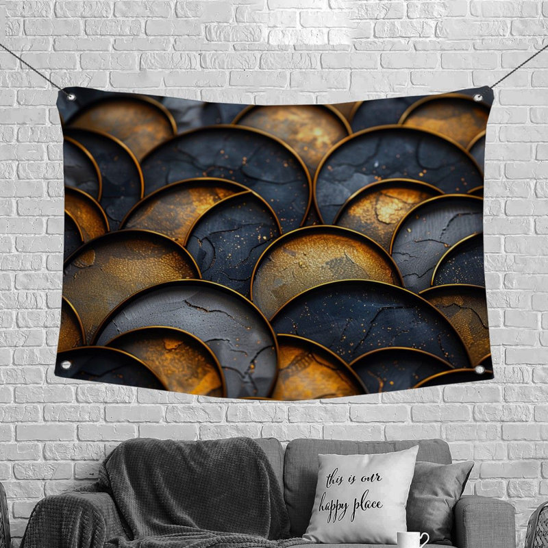 Tapisserie en microfibre, H 88 po x l 104 po