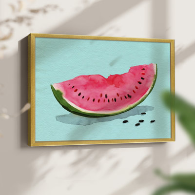Summer Watermelon II -Framed Print - Restickable