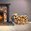 Handcrafted U Shaped Fireplace Steel Grate-756767488