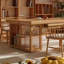 Table multifonctionnelle en bois de frêne brun-1839843741