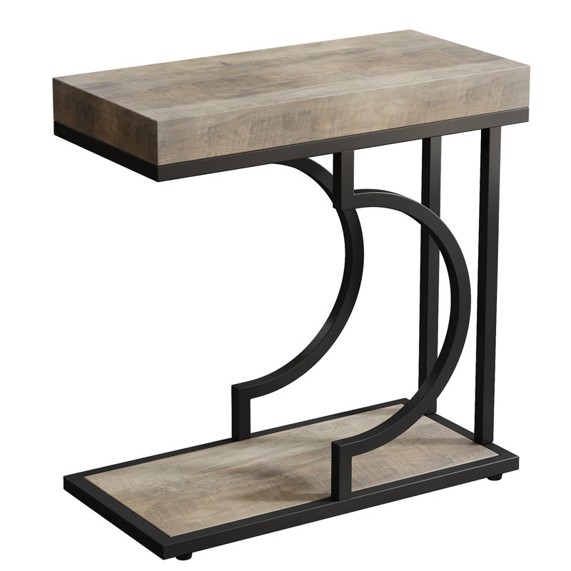 Petite table basse avec table de bout et table d'appoint, Gris