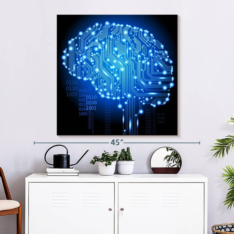 Keiri Cyborg Brain, 33" H x 33" W