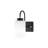 Industrial Wall Lamp with Metal Body & Glass Cap, 9.8 x 9.8 x 9.4 inches | E27 Socket, Max 40W | Elegant Black & White Design, Perfect for Hotel & Scandinavian Decor | Stylish & Durable Lighting Fixture-752472517