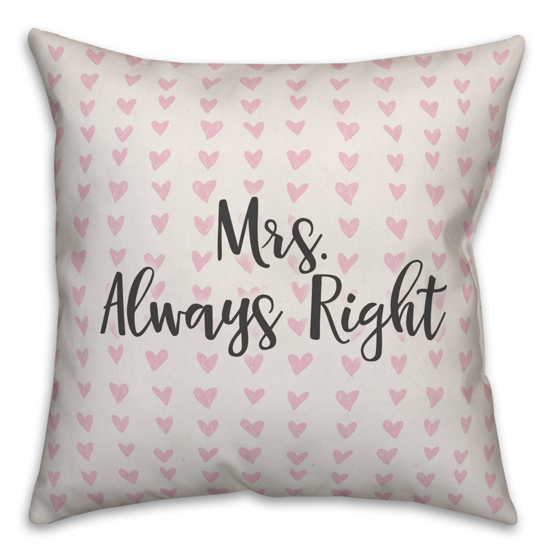  Coussin décoratif à motif de madame Always Right in Hearts, Coussin décoratif
