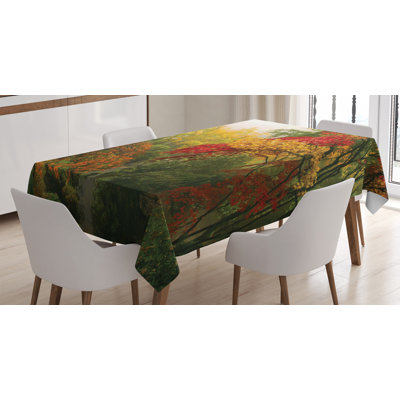 Maple Trees in the Fall Tablecloth