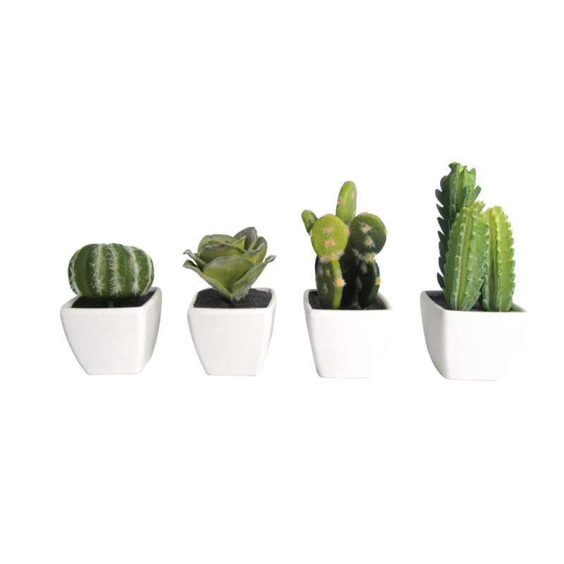 5'' Faux Cactus Plant in Ceramic Pot