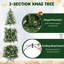 Arbre de Noël artificiel pré-éclairé avec 820 pointes givrées et 350 lumières DEL-342637365