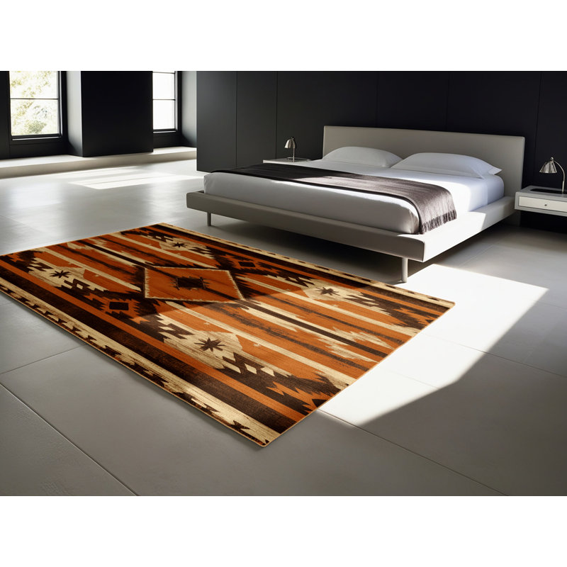 Tapis Sunset Braise, Rond 3 pi