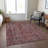 Machine Washable Indoor/Outdoor Chantille ACN1145 Pink Rug-1001620142