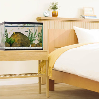 Aquarium, 20 Gallon, Complete Tropical Fish Tank Kit With LED Lighting And Decor For Freshwater Fish