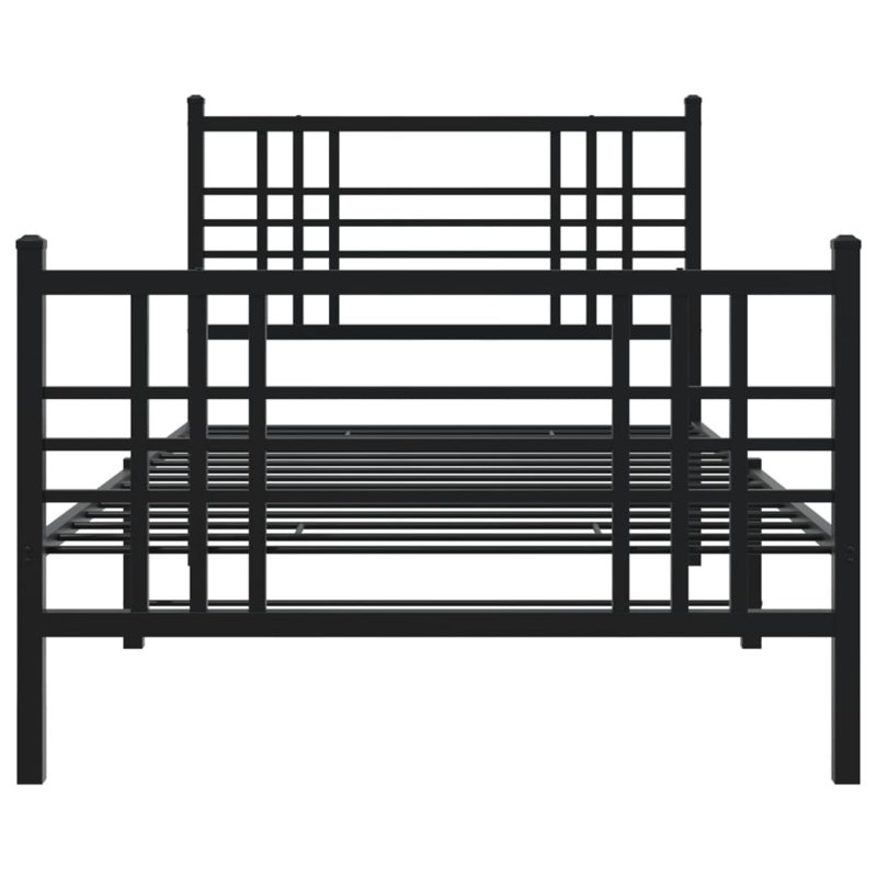 Nkem Metal Bed, Black, Single (3')