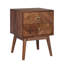 Table de chevet semi-assemblée en bois massif à 2 tiroirs Emet-244546463