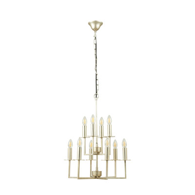Zuri 10 - Light Candle Style Chandelier