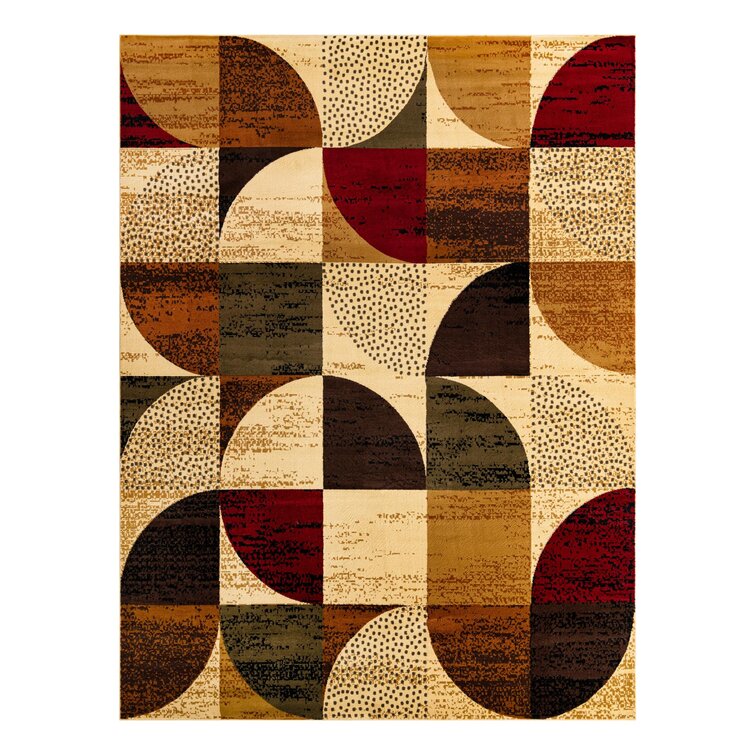 Corrigan Studio Modern Area Rugs Non-Skid (Non-Slip) Rubber Backing Indoor  Rug - Brown - ShopStyle