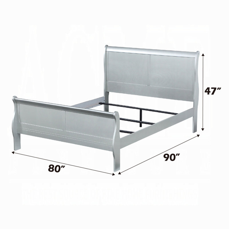 Grand lit Louis Philippe, Argent, Grand