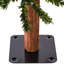 Arbre de Noël artificiel pré-éclairé 4 pi x 25,5 po avec 100 lumières coaxiales grand angle 8 lumières à DEL basse tension 3 mm