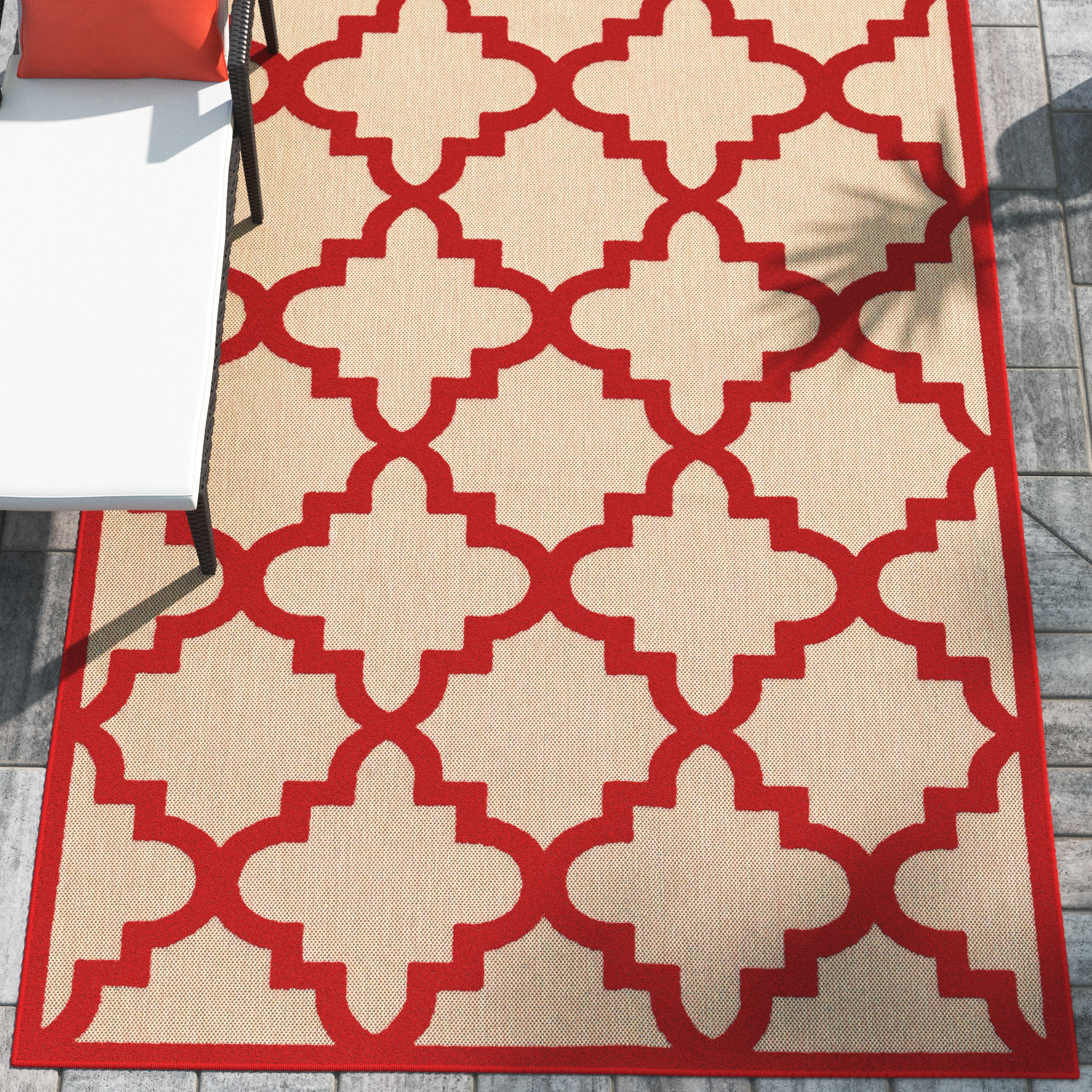 Sol 72 Outdoor™ Laub Synthetic Geometric Indoor/Outdoor Rug & Reviews
