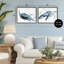 Ensemble de cadres flottants 2 pièces Blue Watered Turtle Portraits, design par Marcus Prime-1539453766-1539453771