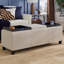 Banc de rangement à couvercle rabattable Alyani