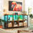 6-cube Bookcase With Led Lights & Charging Ports, Sturdy Storage Organizer For Home Office/living Room/bedroom 43.31"W ×13.78"D × 29.92"H-357209200-357209215