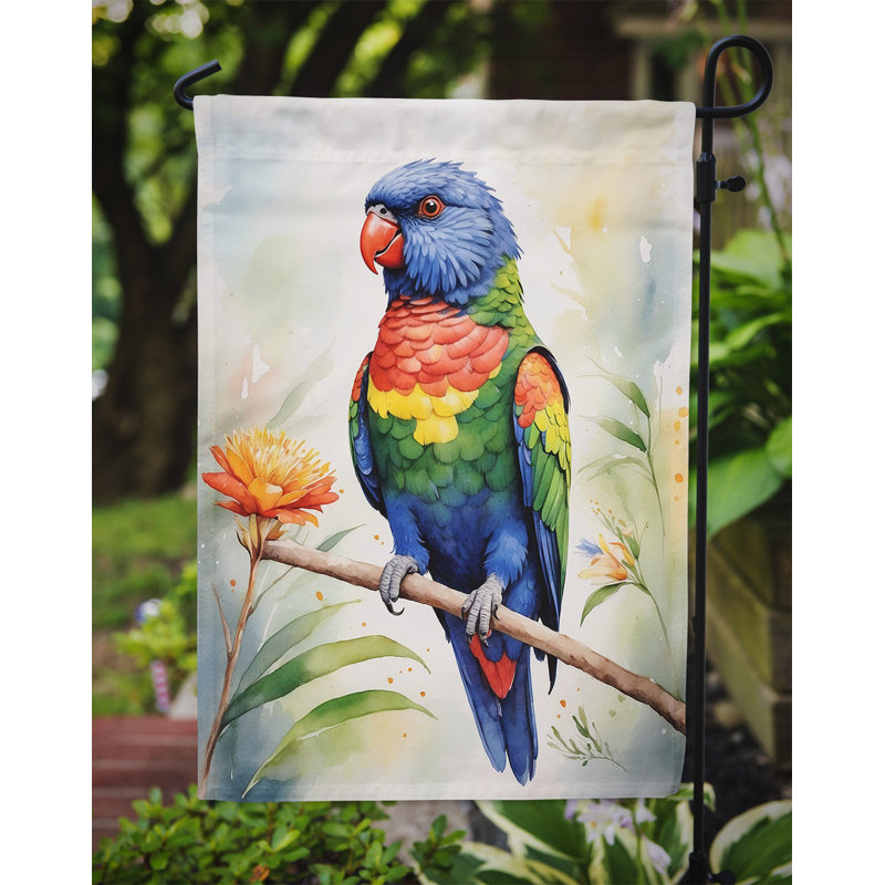 Drapeau de jardin, Loriquet arc-en-ciel