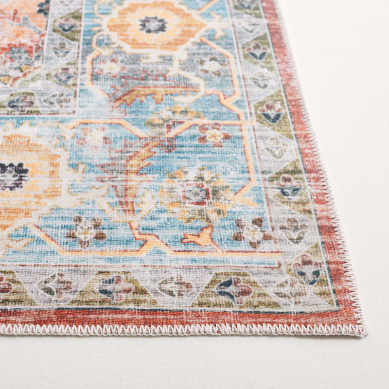 Rashab Performance Machine Washable Oriental Rug, Rectangle 5' x 8'