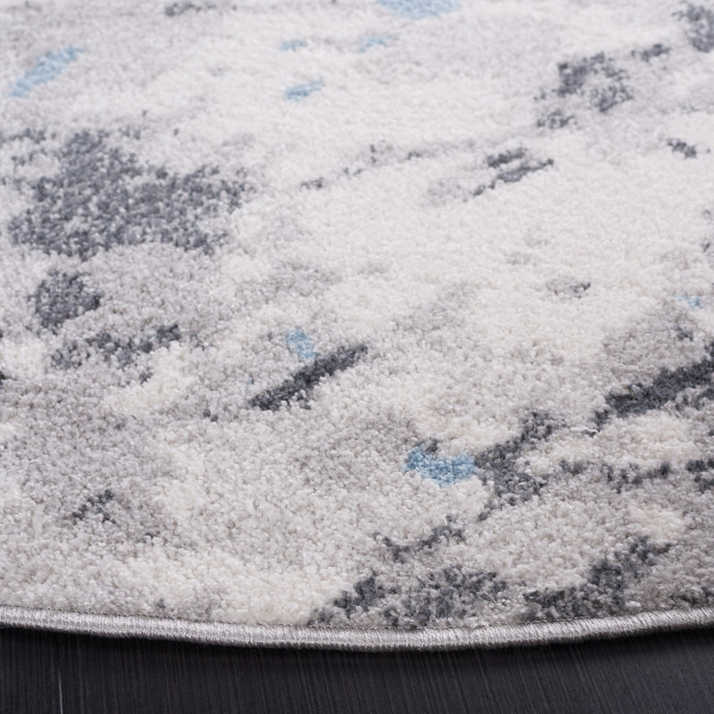 Ethellee Performance Abstract Rug, Round 6'7"
