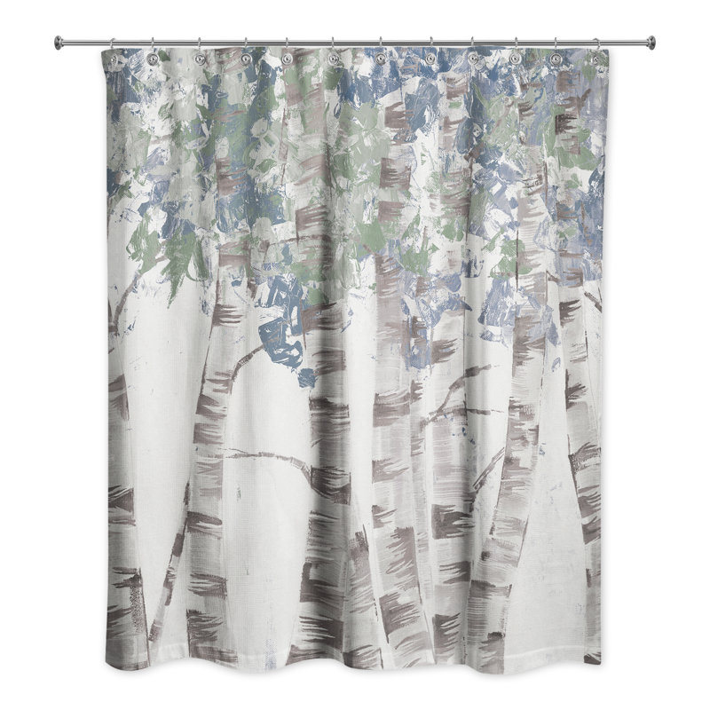 Birch Trees Shower Curtain