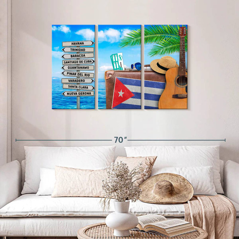 Borges Cuban Summer Holiday, H 28 po x l 45 po