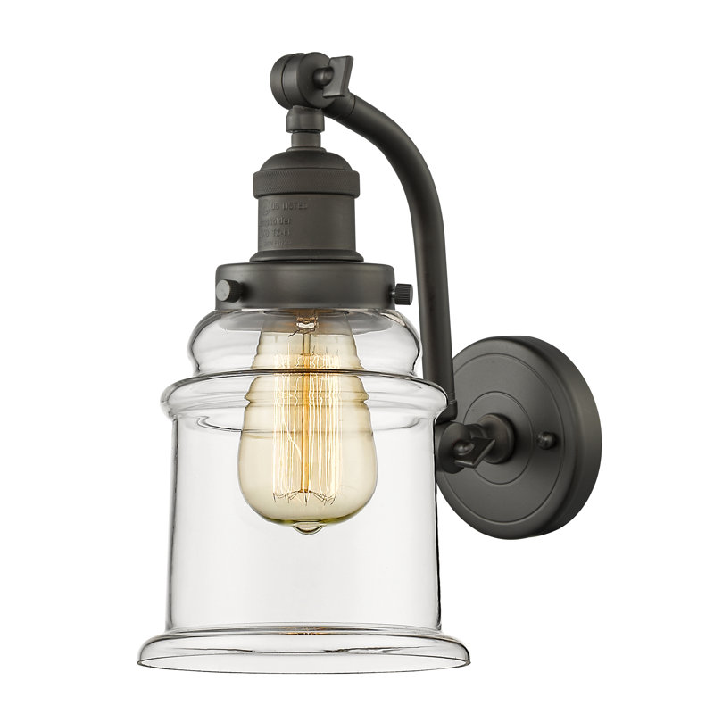 Alexandira Armed Sconce, Oil Rubbed Bronze, Clear, LED