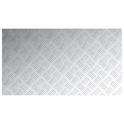 Grey Metal 0.3 Cm Stair Treads Rectangular