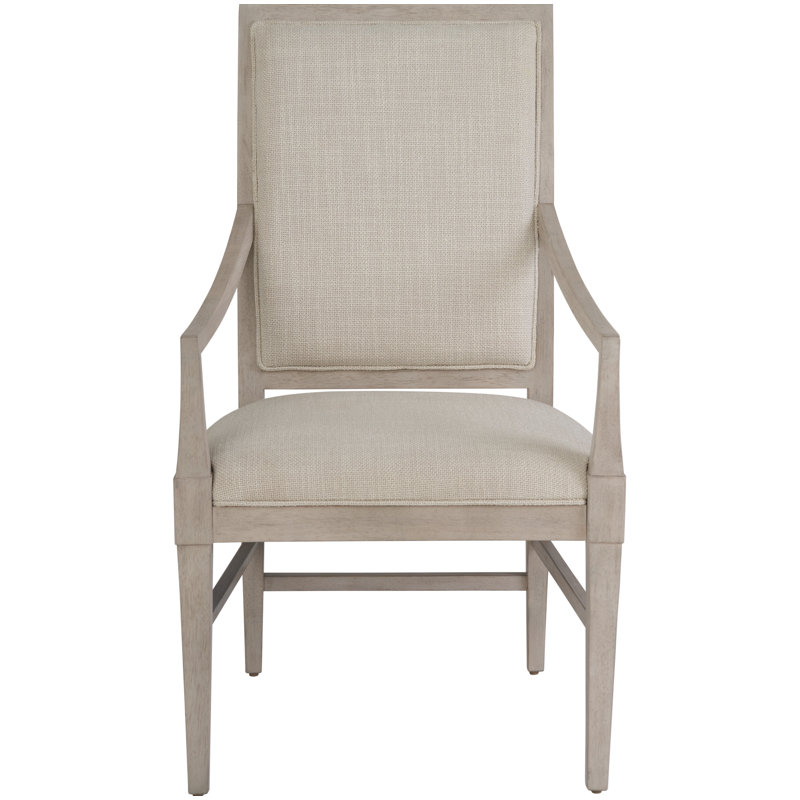 Coalesce Solid Wood Slat Back Armchair, Gray