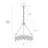 Kethe 4-Light Modern Dimmable Drum Chandelier with Black and Brass Crystal for Dining Room