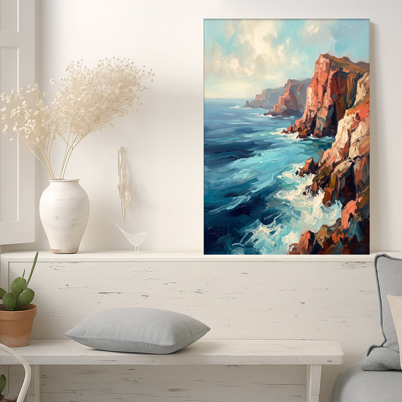 Art mural sur toile Sunlit Red Rock, H 20 po x l 30 po