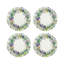 Couronne de fleurs en cuir vert Vegan-119015366