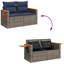 62cm Wide Patio Sofa with Cushions