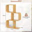 100cm H x 61cm W Bamboo / Rattan Geometric Bookcase-1079240959