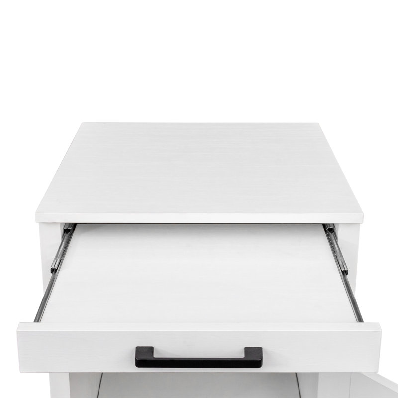 Wine Bar Cabinet, Buffet Cabinet With Drawer, White